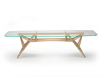 Mesa de diseño original / de vidrio / de...