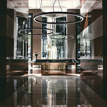 Luminaria suspendida / LED / redonda / IP20