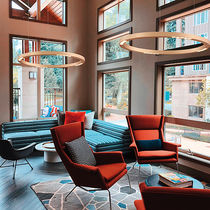 Luminaria suspendida / LED / redonda / IP20