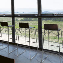 Silla de bar contemporánea / tapizada /...