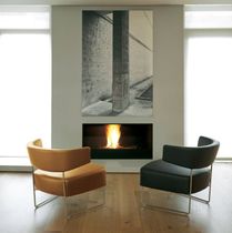 Sillón bajo contemporáneo / de tejido /...