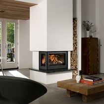 Chimenea de leña / contemporánea / hogar...