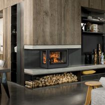 Chimenea de leña / contemporánea / hogar...