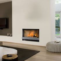 Chimenea de leña / contemporánea / hogar...
