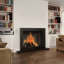 Chimenea de leña / contemporánea / hogar...
