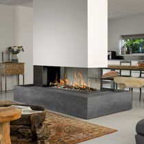 Chimenea de gas / contemporánea / hogar...