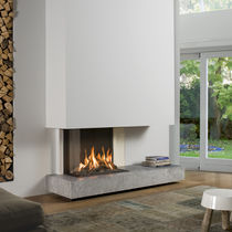 Chimenea de gas / contemporánea / hogar...