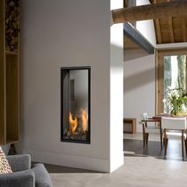 Chimenea de gas / contemporánea / hogar...