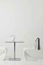 Mesa bistró contemporánea / de vidrio /...
