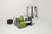 Sillón de visita contemporáneo / de poliuretano