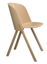 Silla contemporánea / de roble / de contrachapado...