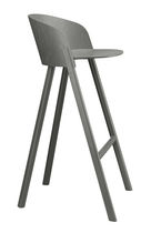 Silla de bar contemporánea / de roble /...