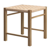 Taburete contemporáneo / de cuero / de roble...