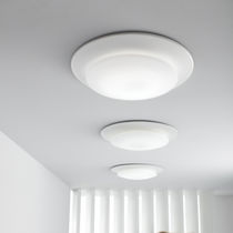 Plafón contemporáneo / redondo / de vidrio...