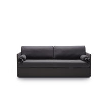 Sofá cama / contemporáneo / negro / de tejido