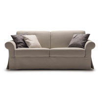Sofá cama / clásico / gris / beis