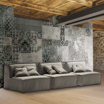 Sofá modular / cama / contemporáneo / marrón