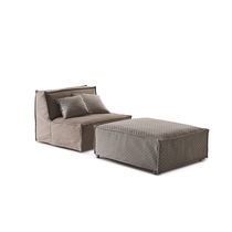 Puf contemporáneo / de tejido / cama