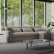 Sofá cama / contemporáneo / gris / de tejido