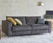 Sofá cama / contemporáneo / gris / violeta