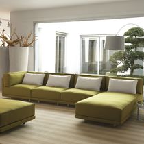 Sofá modular / cama / contemporáneo / beis