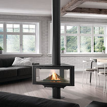 Chimenea de leña / contemporánea / hogar...