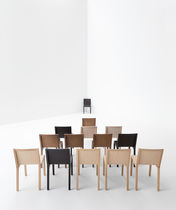 Silla contemporánea / de roble / de madera...