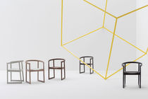 Silla contemporánea / de tejido / de cuero...
