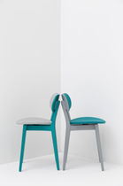 Silla contemporánea / de tejido / de cuero...
