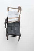 Silla contemporánea / de tejido / de madera...