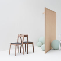 Silla contemporánea / de tejido / de cuero...