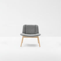 Sillón contemporáneo / de haya / de tejido