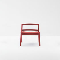 Sillón de diseño escandinavo / de haya /...