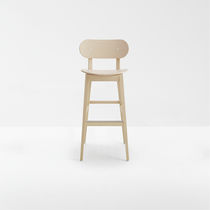 Silla de bar contemporánea / de haya