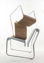 Silla contemporánea / de metal / para el...