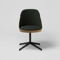 Silla contemporánea / giratoria / con reposabrazos...