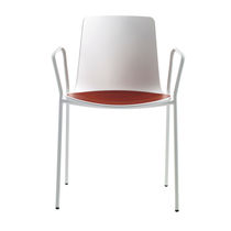 Silla contemporánea / con reposabrazos /...