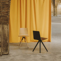 Silla contemporánea / de tejido / de roble...