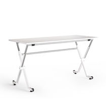 Mesa contemporánea / de melamina / con base...