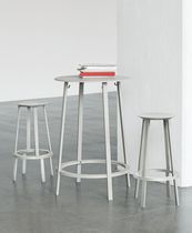 Mesa alta contemporánea / de acero con revestimiento...