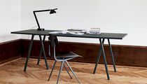 Mesa contemporánea / de metal / con base...