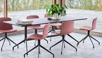 Mesa contemporánea / de metal / con base...