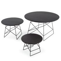 Mesa contemporánea / de metal / redonda