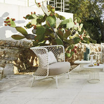 Sillón contemporáneo / de tejido / de fibra...