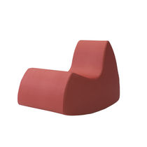 Sillón bajo contemporáneo / de tejido /...