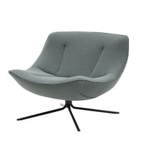 Sillón bajo contemporáneo / de tejido /...