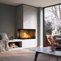 Chimenea insertable de leña / de esquina