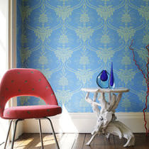 Papel pintado clásico / con motivos decorativos...