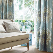 Tela para cortinas / con motivos decorativos...