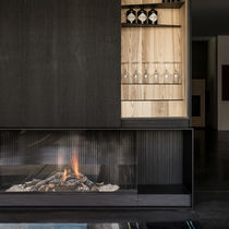 Chimenea de gas / contemporánea / hogar...